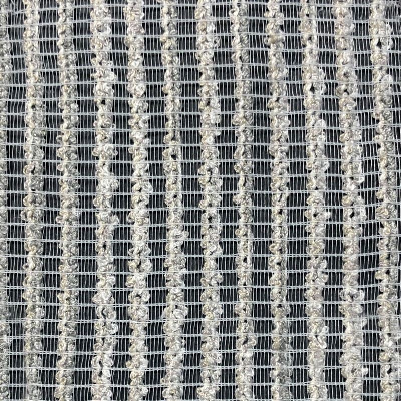 RM Coco Fabric Gauze Stripe Wide-Width Sheer Mist
