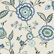 York Wallpaper GO8231 Dahlia Blooms