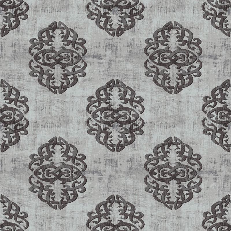 RM Coco Fabric Guinevere Damask Charcoal