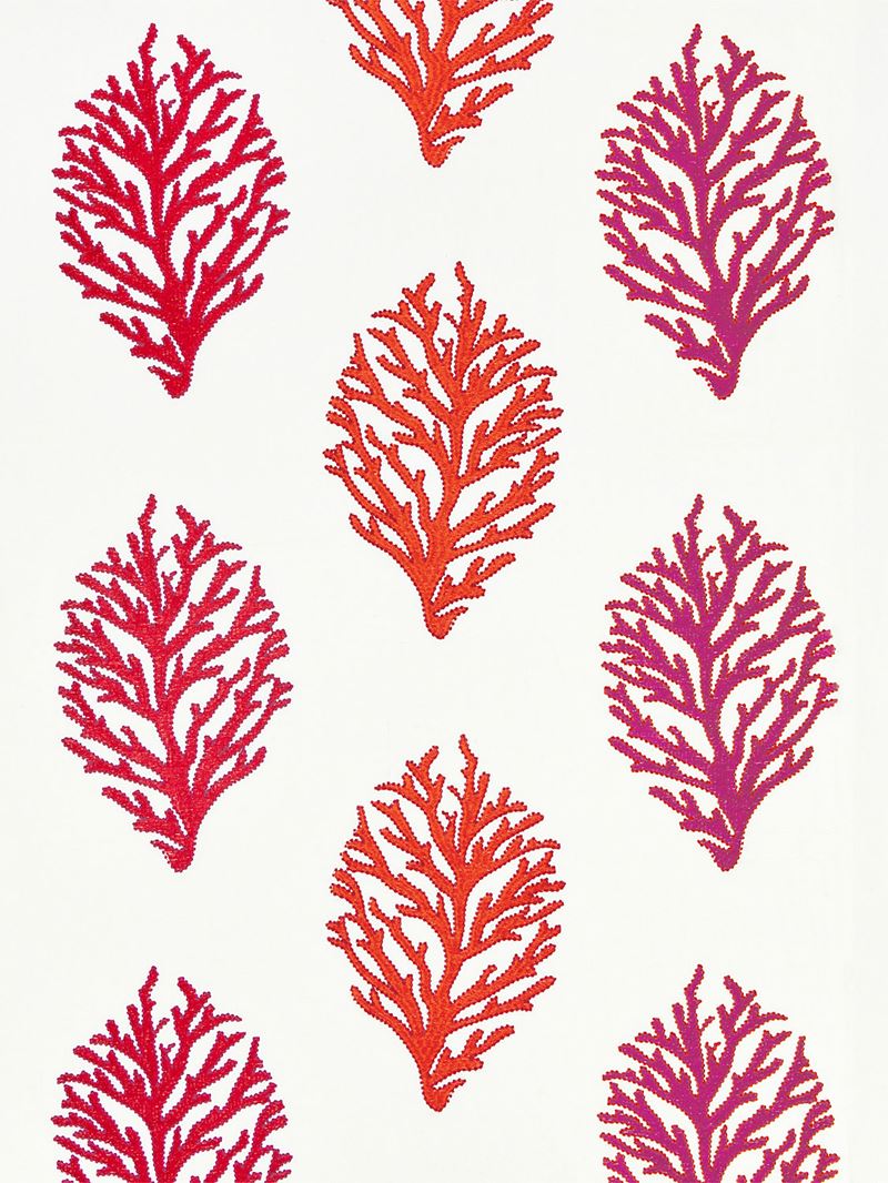 Scalamandre Fabric GW 000127204 Coral Reef Embroidery Passion Fruit