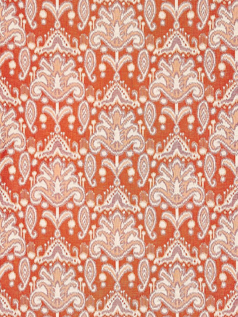 Scalamandre Fabric GW 000227210 Kandira Ikat Papaya