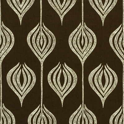 Groundworks Fabric GWF-2622.68 Tulip Chocolate/Cream