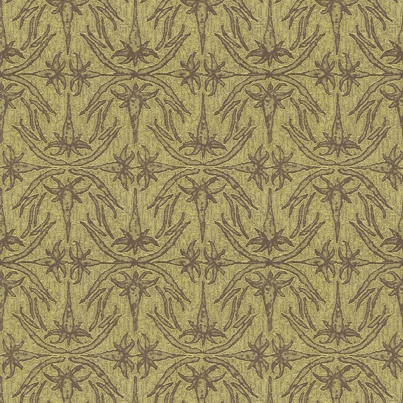 Groundworks Fabric GWF-2926.23 Lily Branch Lime