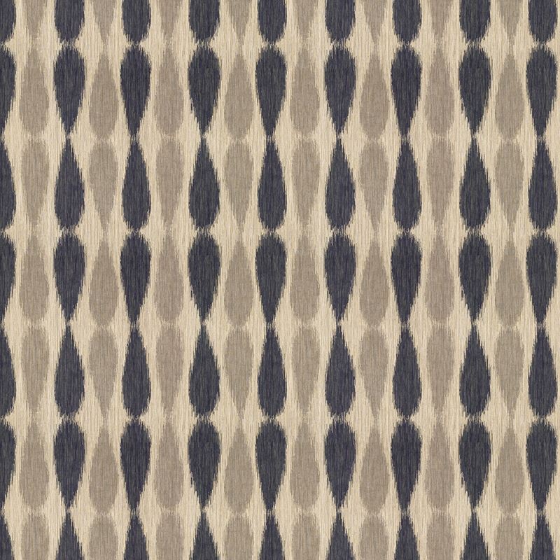 Groundworks Fabric GWF-2927.511 Ikat Drops Midnight