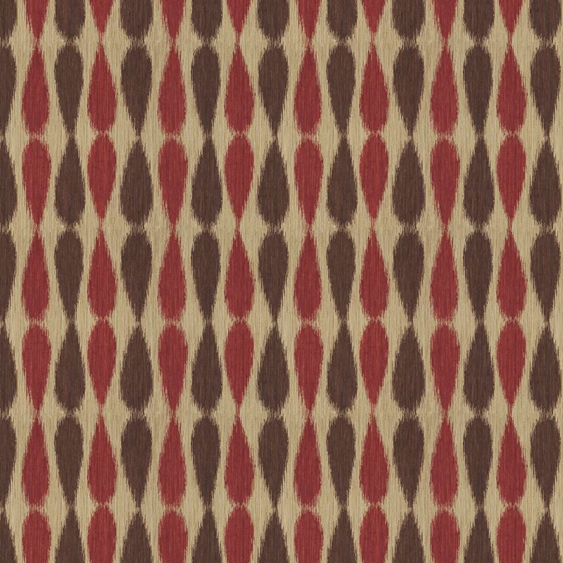 Groundworks Fabric GWF-2927.910 Ikat Drops Red