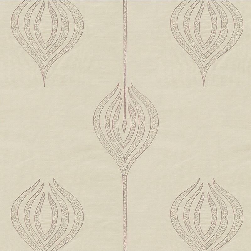Groundworks Fabric GWF-2928.909 Tulip Embroidery Mauve
