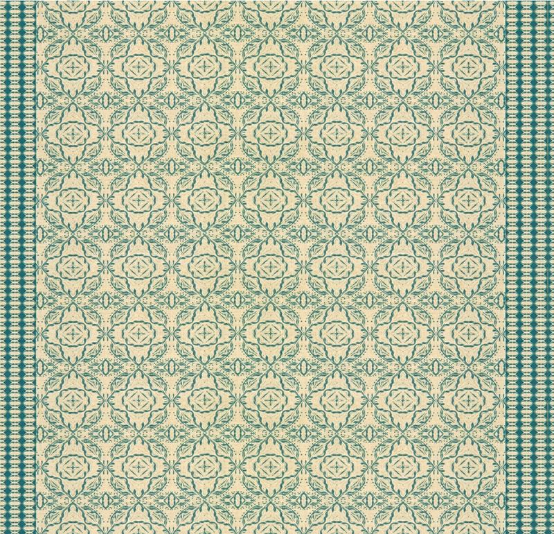 Groundworks Fabric GWF-3506.5 Maze Cornflower