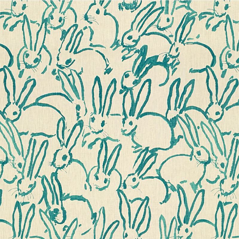 Groundworks Fabric GWF-3523.13 Hutch Print Turquoise