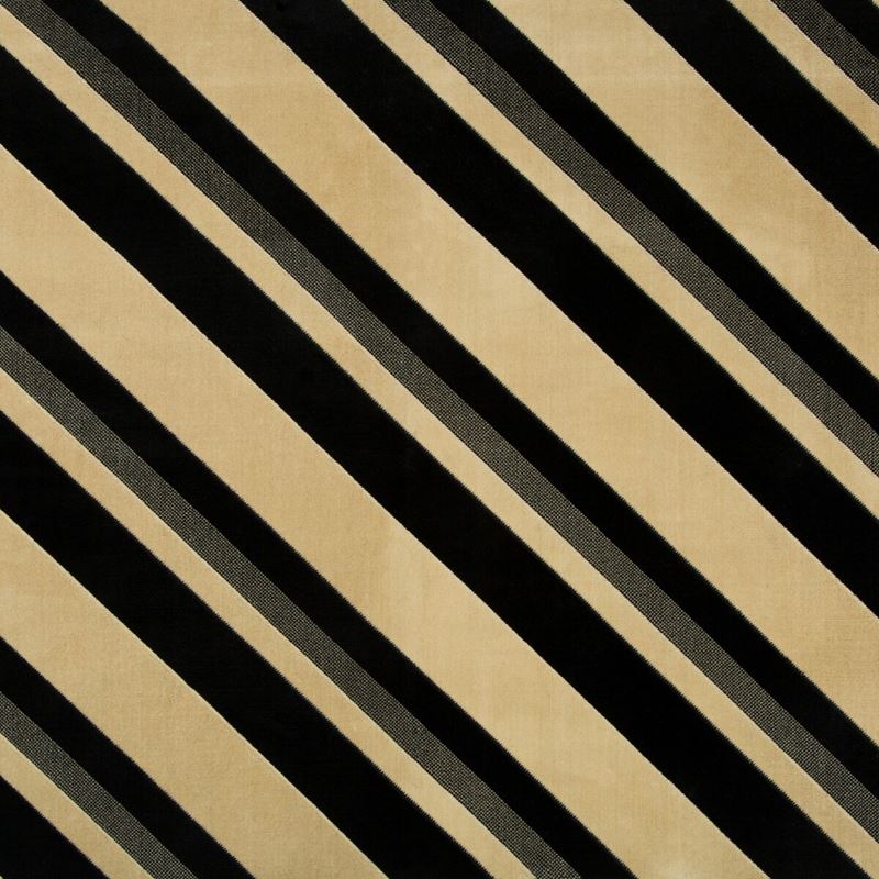 Groundworks Fabric GWF-3732.168 Sereno Stripe Malt/Onyx