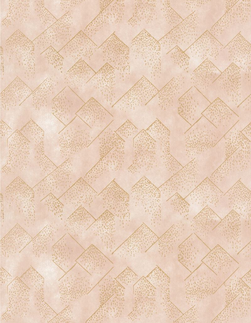 Groundworks Wallpaper GWP-3703.174 Brink Paper Blush/Gold