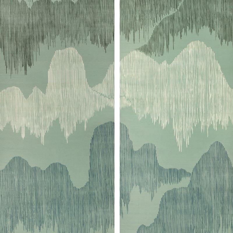 Groundworks Wallpaper GWP-3715.113 Cascadia Paper Teal
