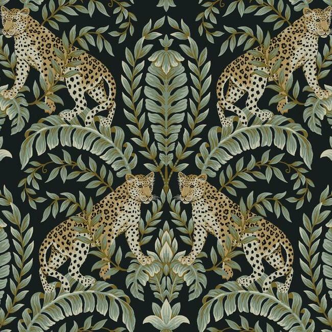 York Wallpaper KT2205 Jungle Leopard
