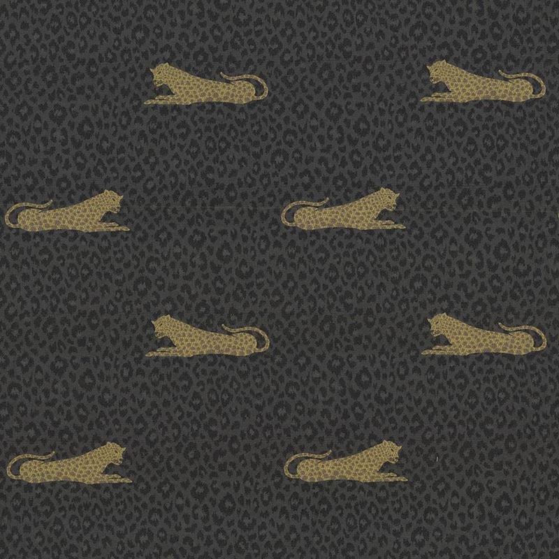 Kasmir Fabric Lazy Leopard Noir