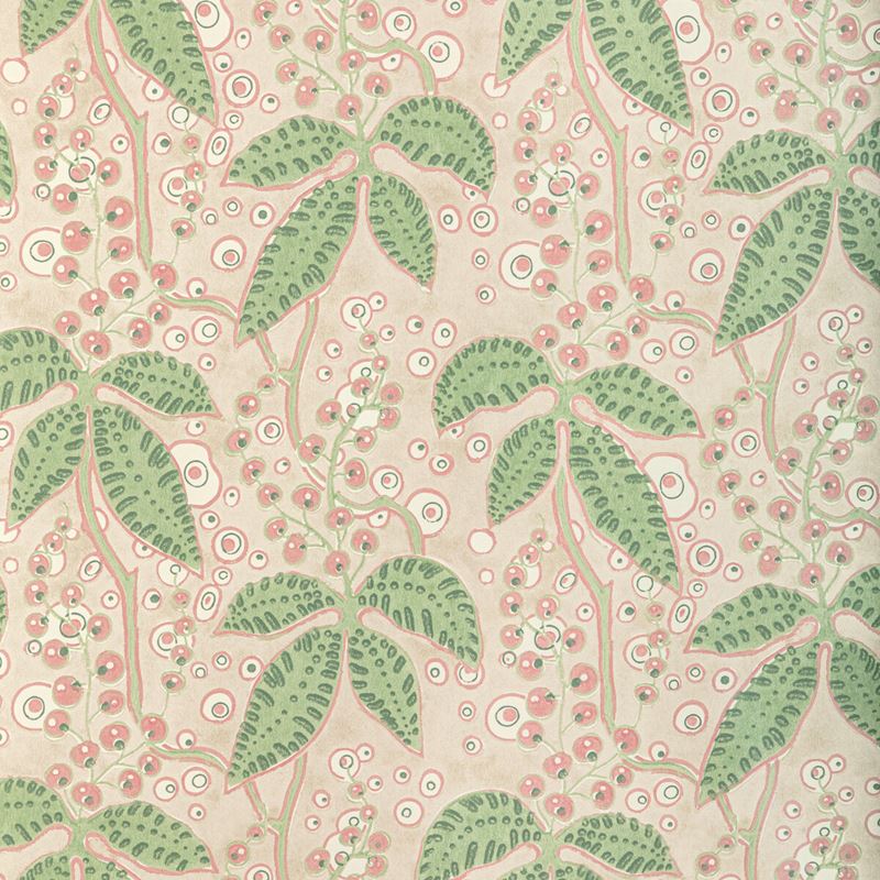Lee Jofa Wallpaper P2022105.73 Putnam Paper Green/Rose