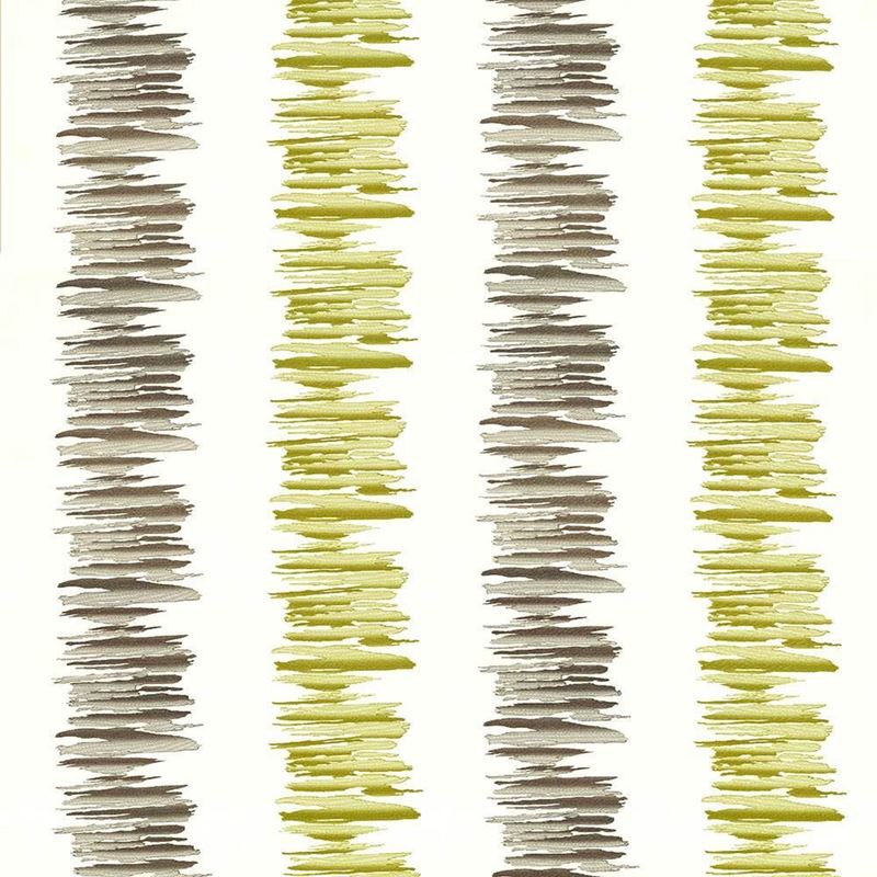 Kasmir Fabric Painterly Stripe Zest