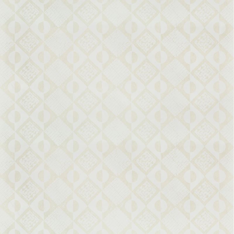 Lee Jofa Wallpaper PBFC-3519.1 Circles and Squares Wp Off White