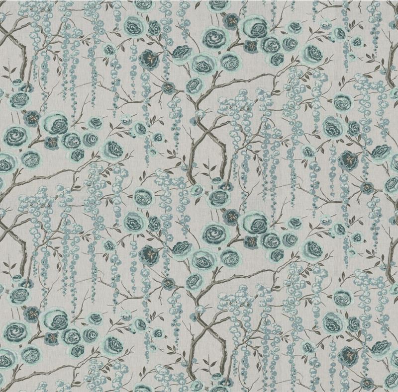 Kravet Basics Fabric PEONYTREE.511 Peonytree Aquamarine