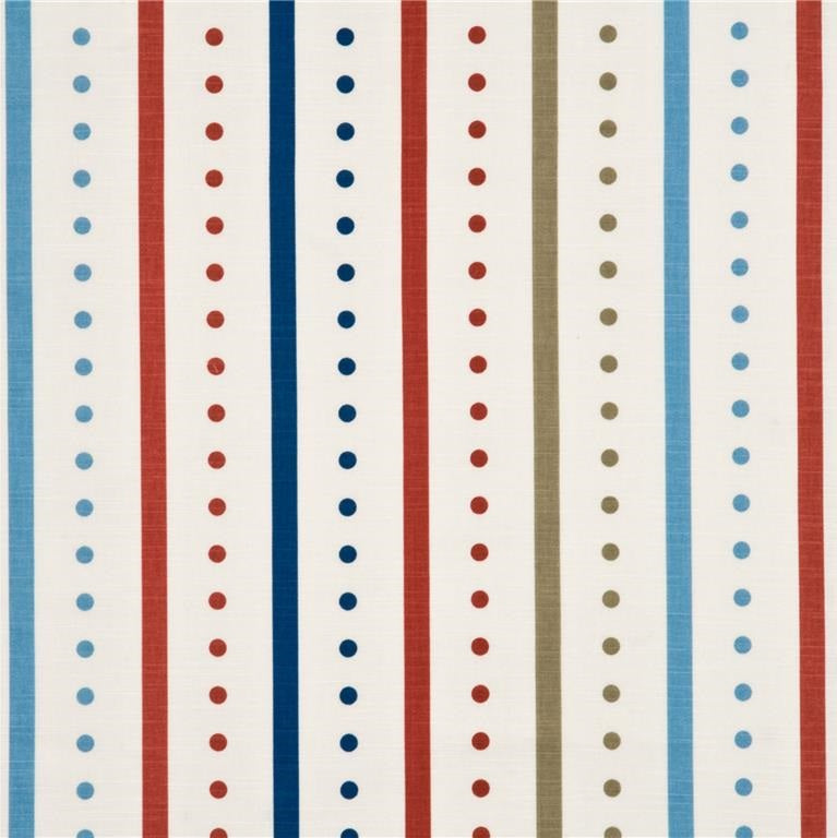 Baker Lifestyle Fabric PP50344.4 Opera Stripe Red/Blue