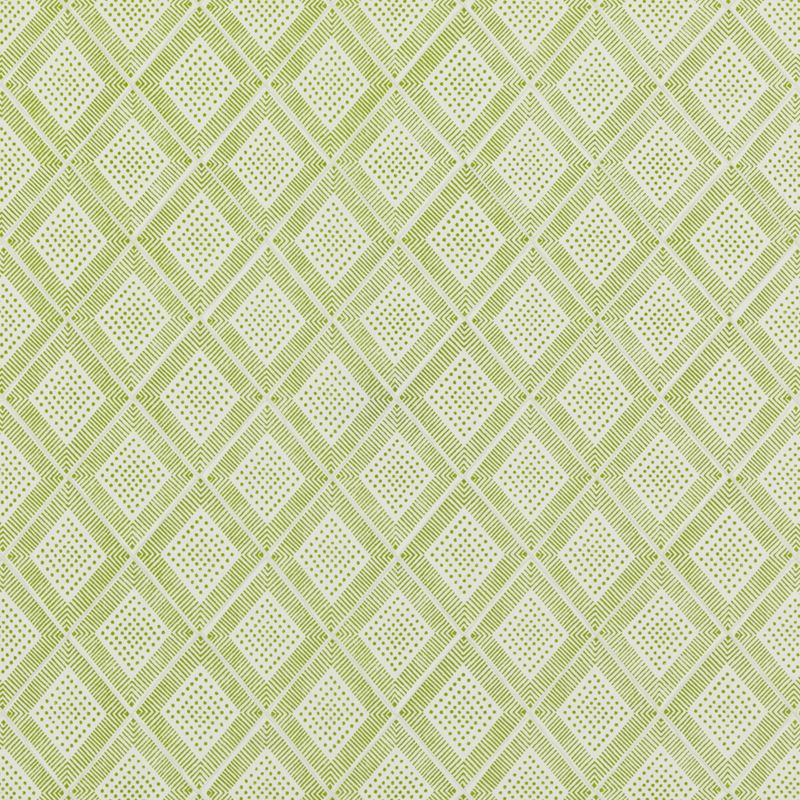 Baker Lifestyle Fabric PP50484.5 Block Trellis Green