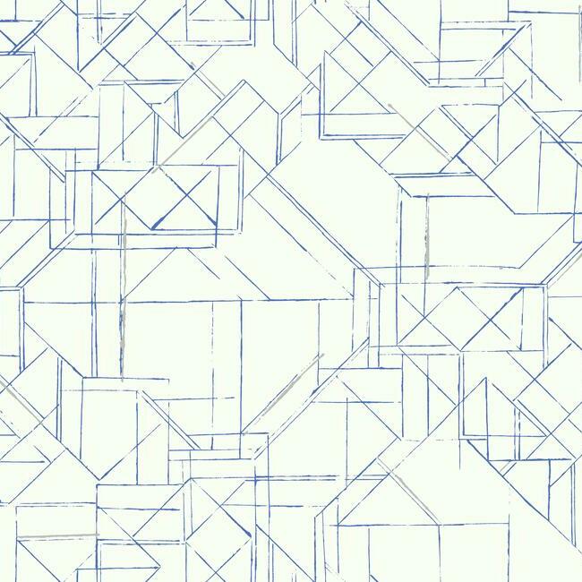York Wallpaper PSW1049RL Prism Schematics