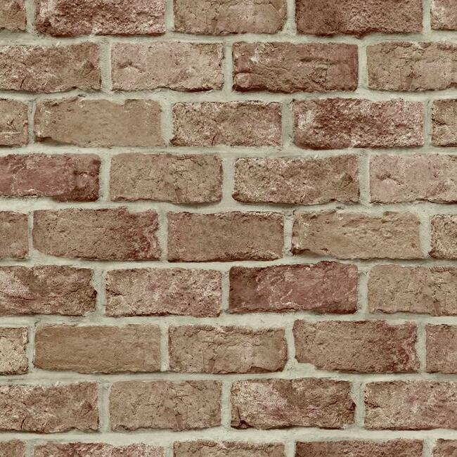 York PSW1306RL Stretcher Brick Peel and Stick Wallpaper
