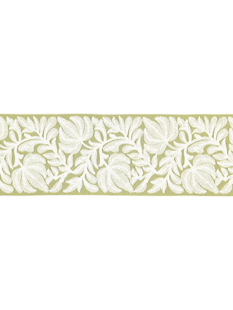 Scalamandre Fabric SC 0003T3296 Coventry Embroidered Tape Celery