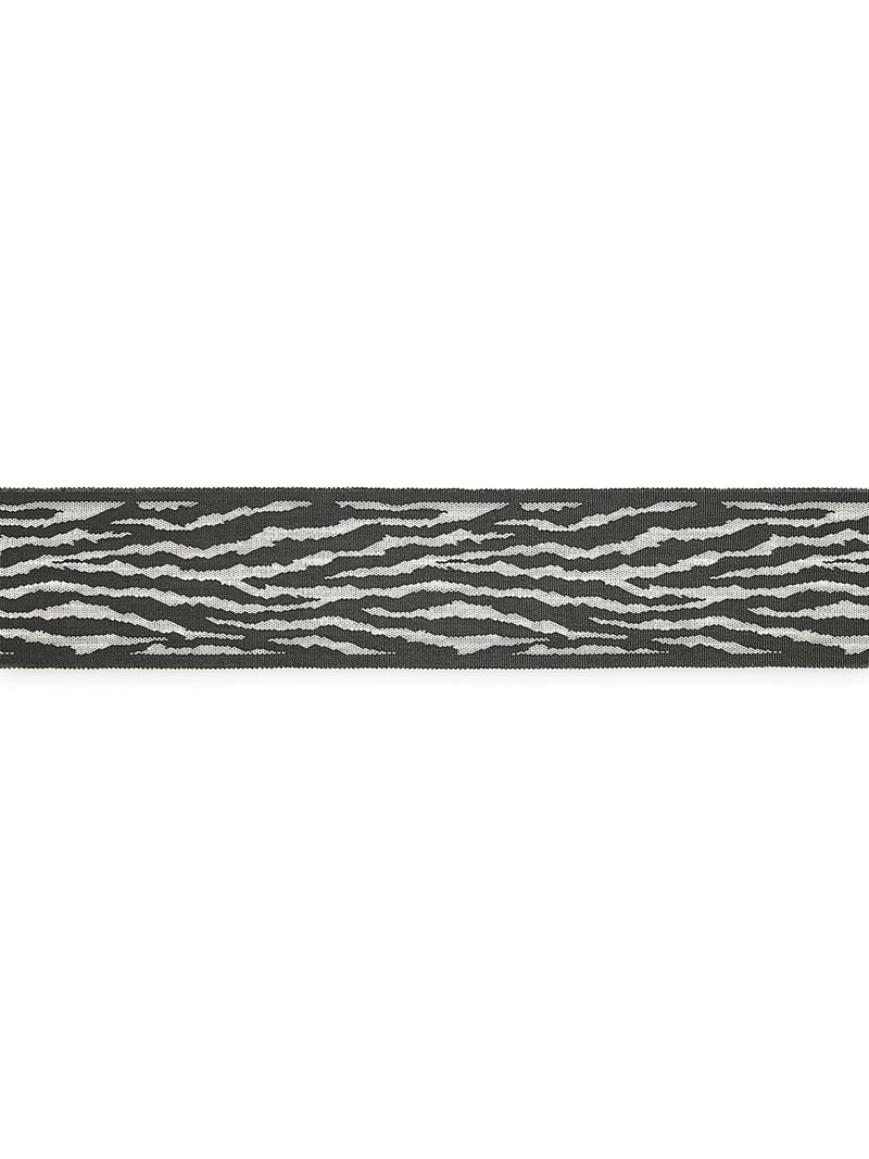 Scalamandre Fabric SC 0003T3310 Tiger Tape Charcoal