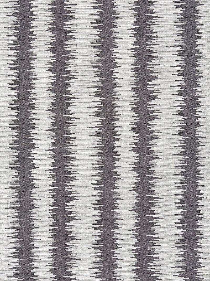 Scalamandre Fabric SC 000427138 Konya Ikat Stripe Graphite