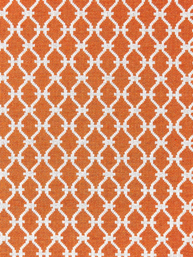 Scalamandre Fabric SC 000527009 Trellis Weave Mandarin