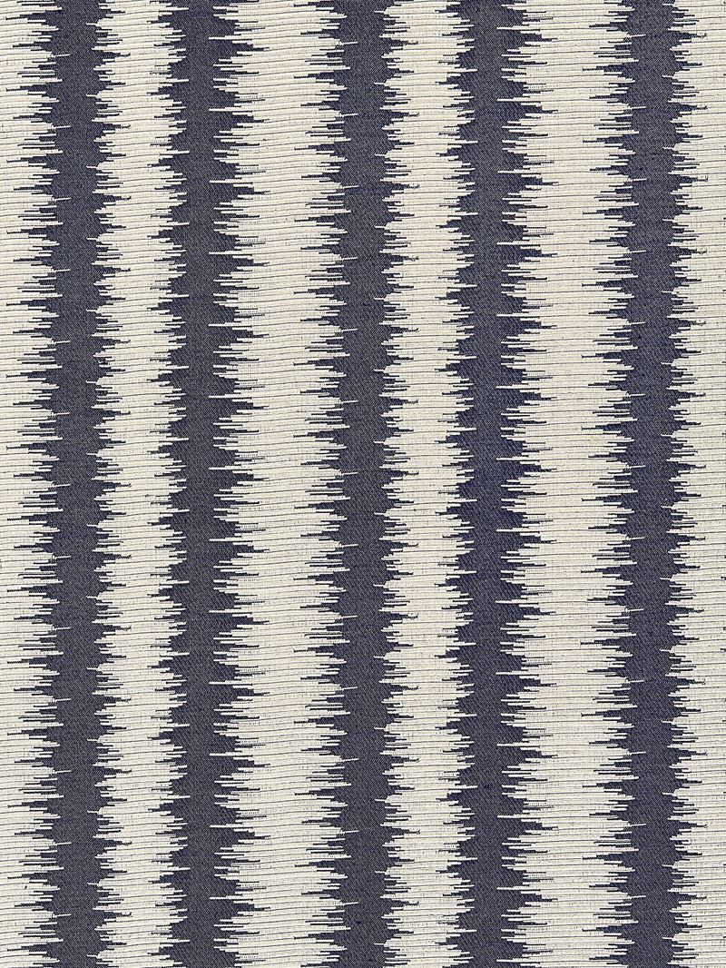 Scalamandre Fabric SC 000527138 Konya Ikat Stripe Indigo