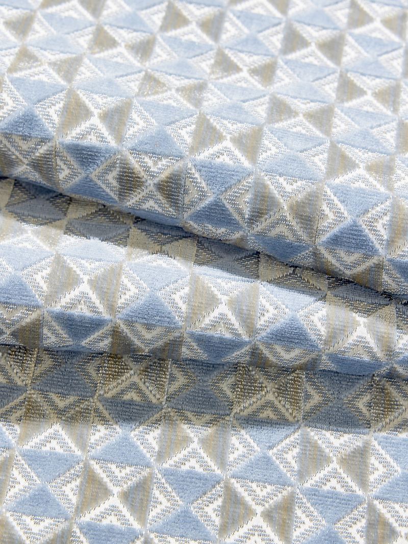 Scalamandre Fabric SC 000527324 Parlor Velvet Bluebell