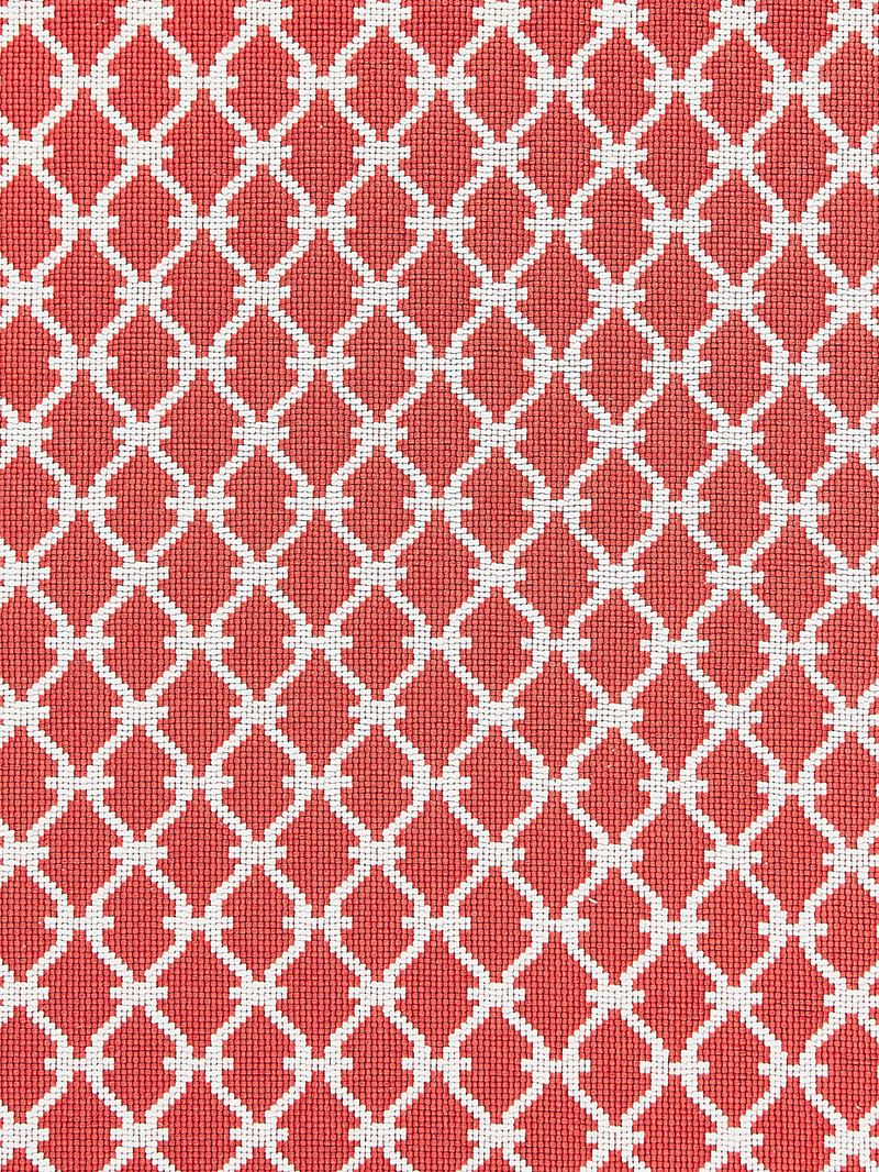 Scalamandre Fabric SC 000627009 Trellis Weave Poppy