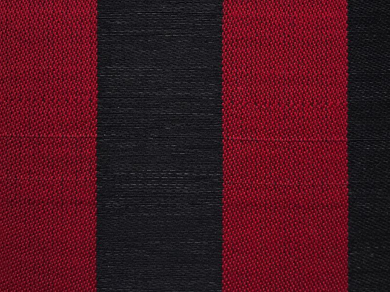 Scalamandre Fabric SK 0002R205 Breton Horsehair Black / Red
