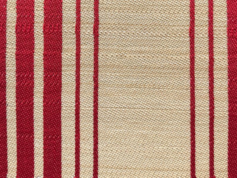Scalamandre Fabric SK 0071B100 Ardennais Silk Horsehair Red / Beige