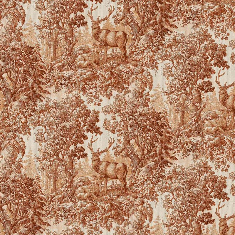 RM Coco Fabric Staghorn Toile Copper