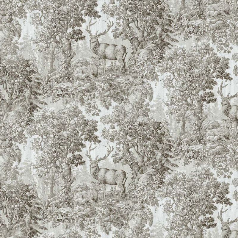 RM Coco Fabric Staghorn Toile Greige