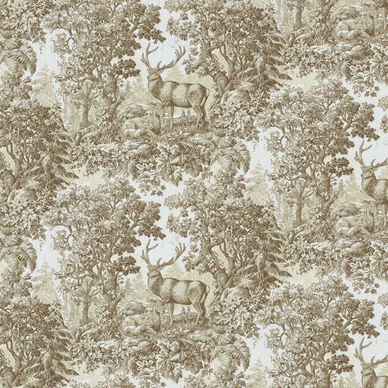 RM Coco Fabric Staghorn Toile Linen