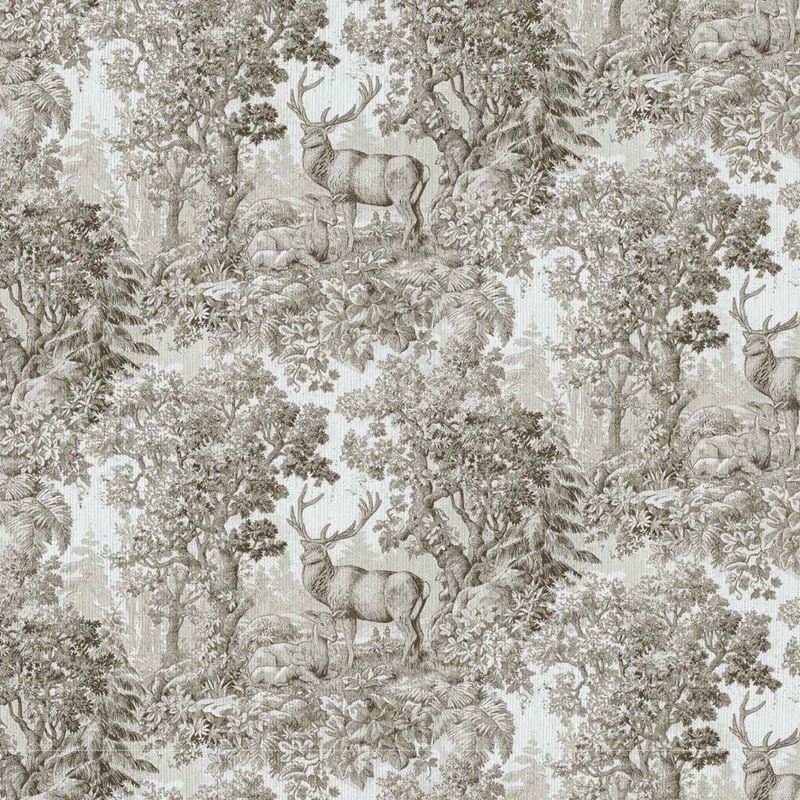 RM Coco Fabric Staghorn Toile Sepia