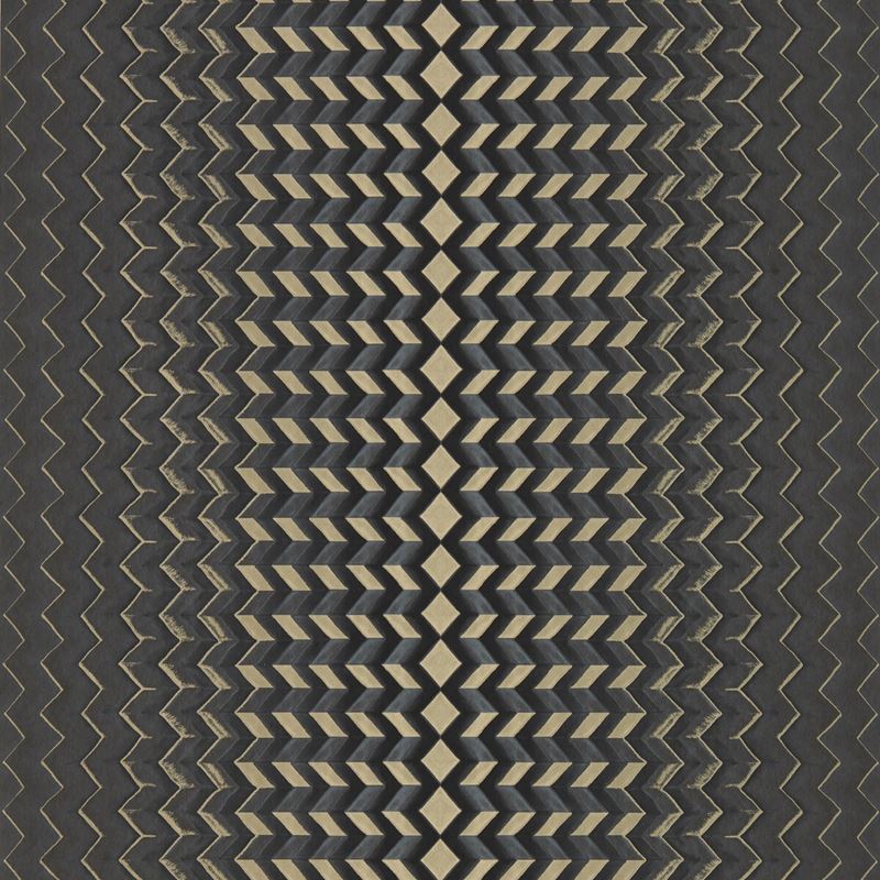 Clarke and Clarke Wallpaper W0150-2 Fragment Charcoal/Gold Wp