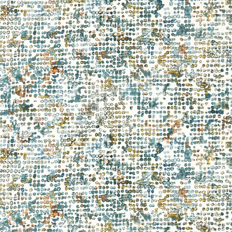 Clarke and Clarke Wallpaper W0154-4 Scintilla Teal/Spice Wp