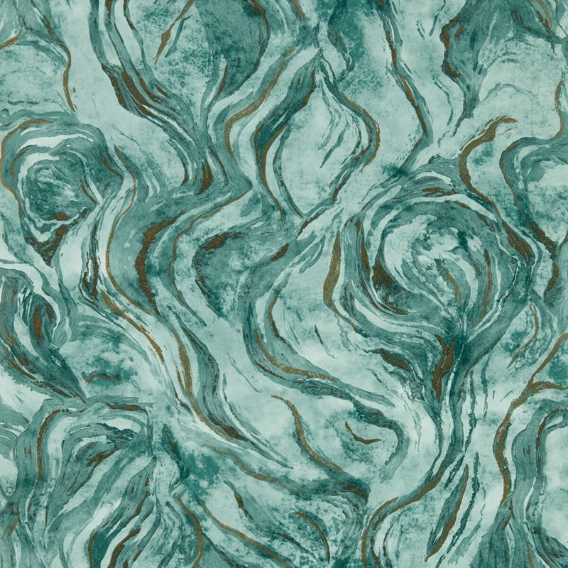 Clarke and Clarke Wallpaper W0168-4 Lavico Teal Wp