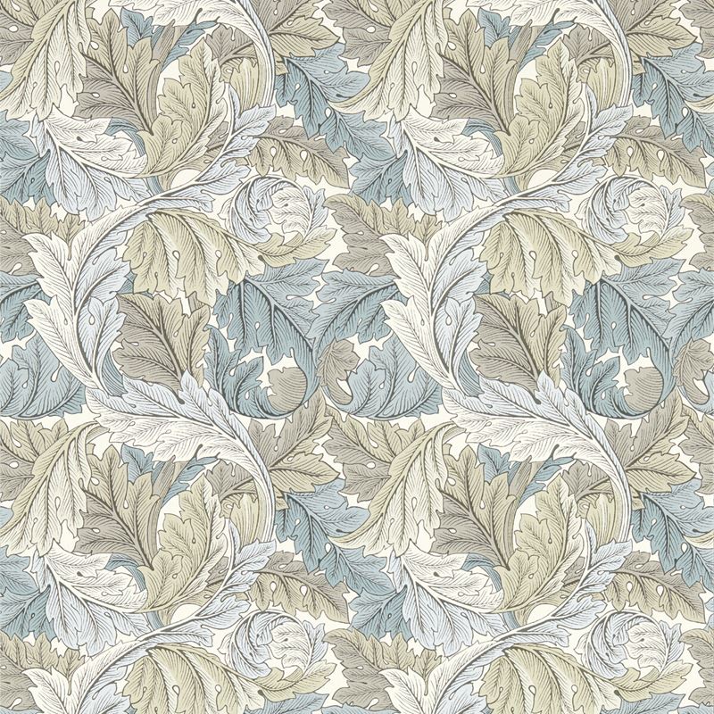 Clarke and Clarke Wallpaper W0175-3 Acanthus Dove Wp