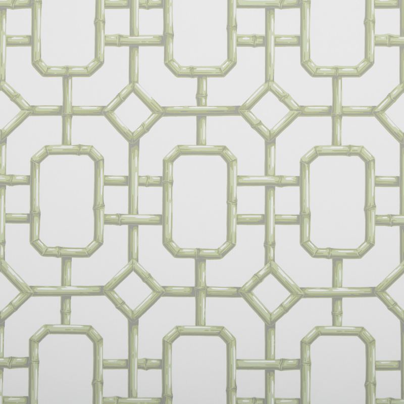 Kravet Couture Wallpaper W3404.23 Bambu Fret Celery