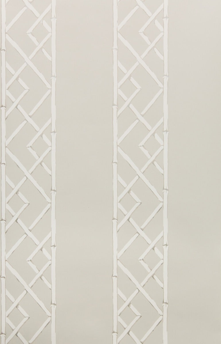 Kravet Design Wallpaper W3502.16 Latticework Platinum