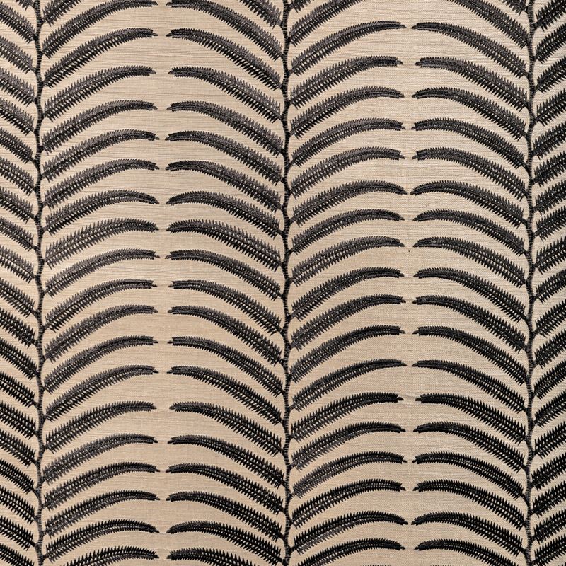 Kravet Couture Wallpaper W3834.8106 Plantae Emb Sisal Noir