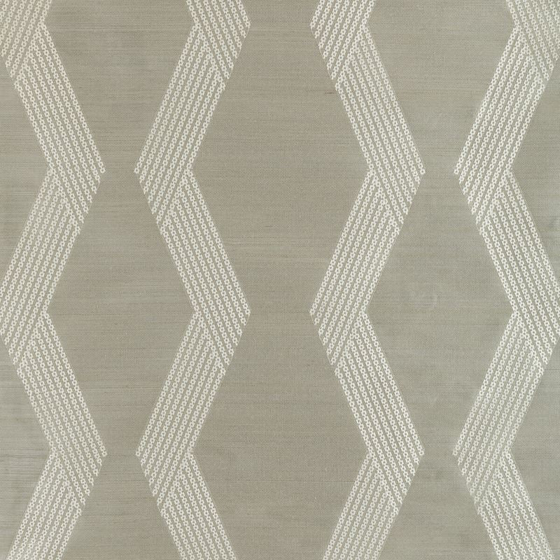 Kravet Couture Wallpaper W3835.11 Chainlink Emb Sisal Grey