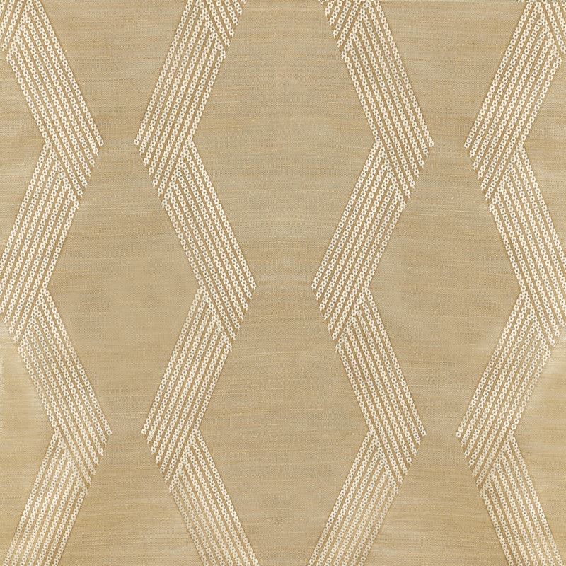 Kravet Couture Wallpaper W3835.416 Chainlink Emb Sisal Gold