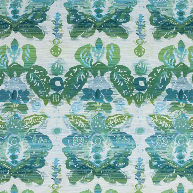 RM Coco Fabric Waterscape Damask Lagoon