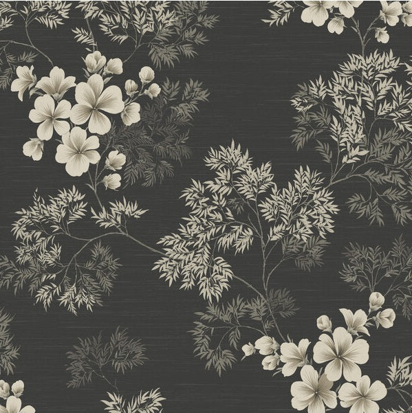Winfield Thybony Wallpaper WBP10100.WT Flora Charcoal