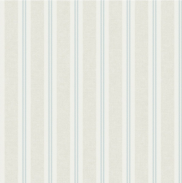 Winfield Thybony Wallpaper WBP11404P.WT Ticking Stripe Clear Skies